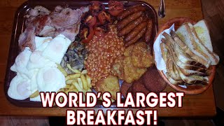 World's LARGEST Breakfast Challenge Defeated TWICE!! | Randy Santel