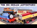 Toy Train Ice Cream Adventure Story With Thomas Trains