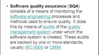 What is SQA: Software QA & testing Lesson#3