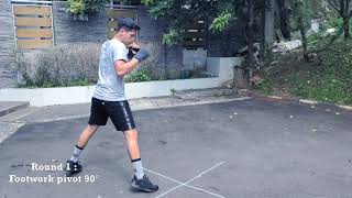 Boxing Footwork Pivot 90° | Latihan Tehnik Dasar Tinju | Basic Boxing Series #footwork