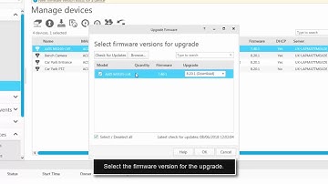 Firmware upgrade in AXIS Camera Station (Device Management)