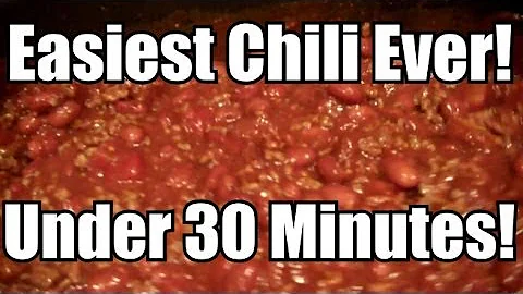 Super Easy Chili Recipe! Stove top or Ninja Cooking System