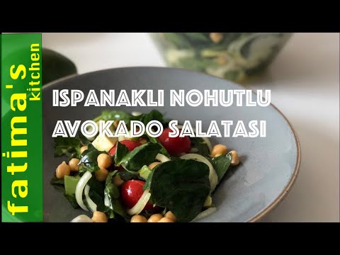 BU SALATA MUHTEEMIspanakl Nohutlu Avokado Salatas Tarifi/Diyet Tarifler