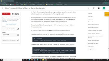 Using Firestore with Cloud IoT Core for Device Configuration | Qwiklabs [GSP265]