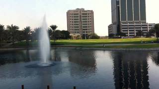 dubai media city view of the lake