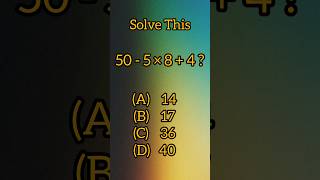 99% Get This Math Puzzle Wrong – Can You Beat It?🤔🧠 #brainteaser #iqtest #mathematics #short 🤯🤔