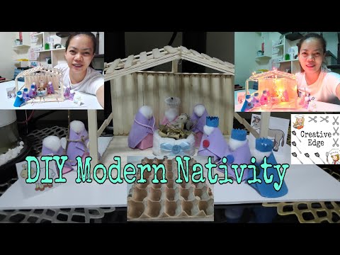 Vlogmas My DIY Modern Nativity || Christmas Belen