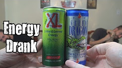 Energy Drank - Green Dragon Energy Drink vs. XL Lime & Lemon Energy