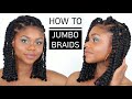 Cheveux afro et crépus | How to Jumbo Box Braids Bob (tuto coiffure simple)