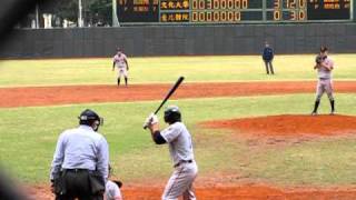20110221九九大專盃 北體文化31邱皓鈞飆146kmVS李文楷內滾