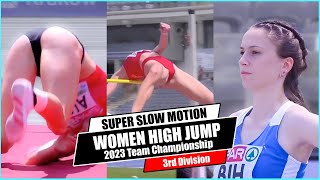 [Super SlowMotion] Highlights Womens High Jump European Team Games 2023 - 3rd division