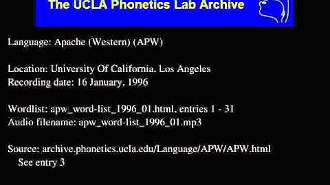 Western Apache audio: apw_word-list_1996_01