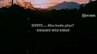 Story Whatsapp  Safira Inema  Ndasku Mumet Ndasmu Piye