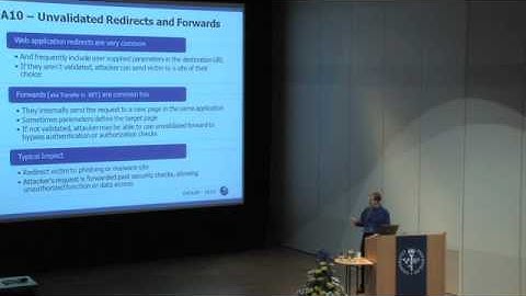 OWASP AppSec 2010: OWASP Top 10 2010 3/3