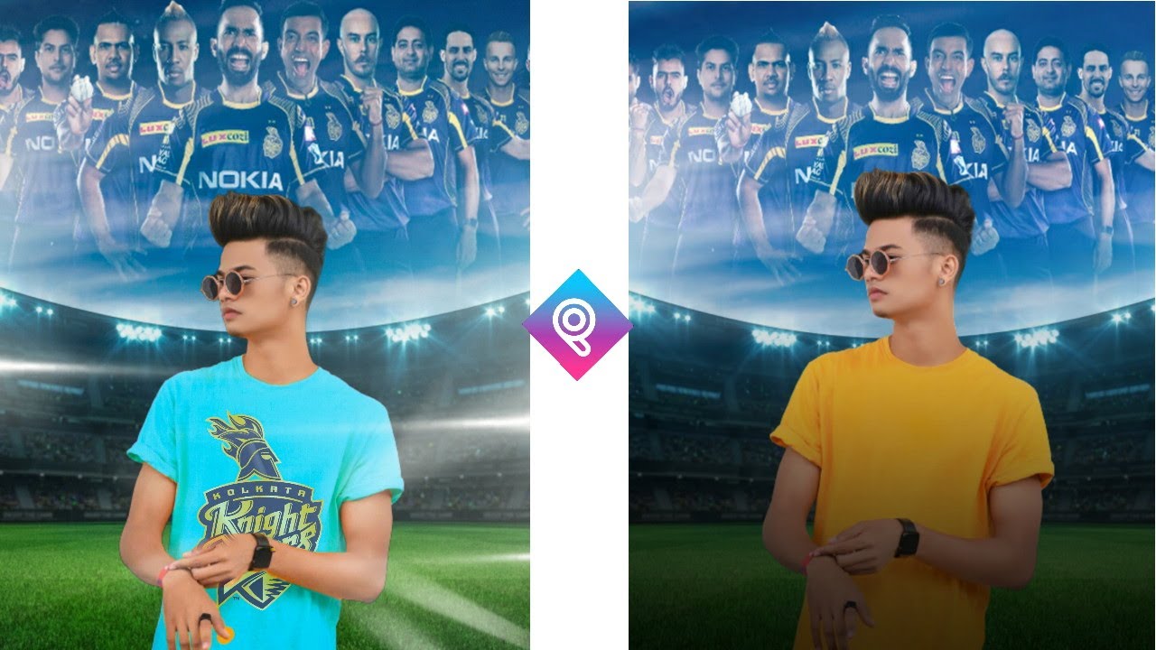 IPL Photo Editing 2021|| IPL KKR Photo Editing Tutorial By Ali Editz