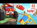 🚌Little Bus Rescue Mission | Wheels on the Bus | Car Cartoon | Nursery Rhymes &amp; Kids Songs | BabyBus