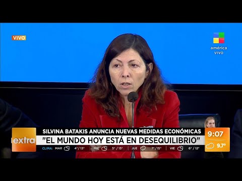 Silvina Batakis anuncia nuevas medidas económicas
