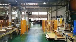 Robot Palletizer with squaring device