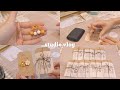 studio vlog 5 | DIY earrings card for small business, jewellery packaging idea (no bgm, no talk)