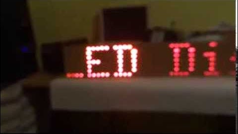 16f84a based LED Matrix Display