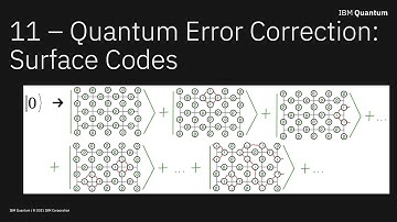 11 - Quantum Error Correction:  Surface Codes