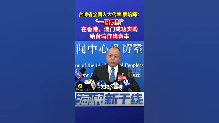 台灣省全國人大代表蔡培輝：「一國兩制」在香港、澳門成功實踐，給台灣作出表率#海峽新幹線 - 天天要聞