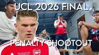 PSG vs Arsenal | Champions League 25/26 Final Penalty Shootout | Reaction