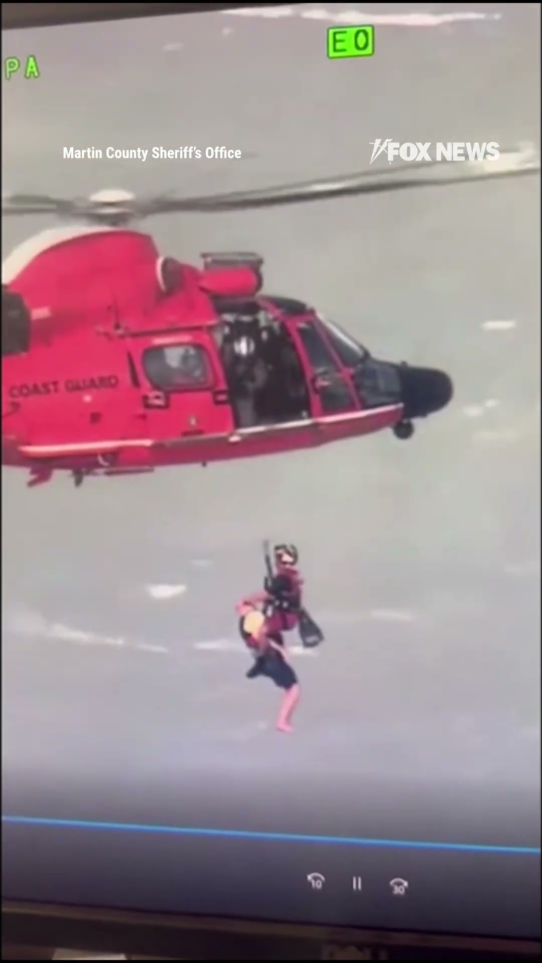 Authorities rescue missing jet skier clinging to rocks off Florida coast