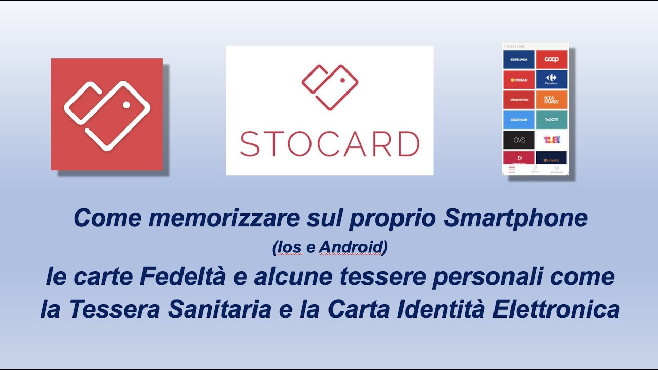Stocard Tutorial utilizzo App Stocard su Smartphone - YouTube