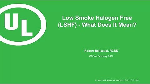 Low Smoke Halogen Free (LSHF) – What Does It Mean?
