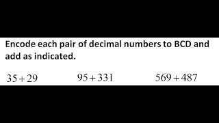 Encode Decimal Numbers into BCD and Add | 8421 BCD Arithmetic Explained 75