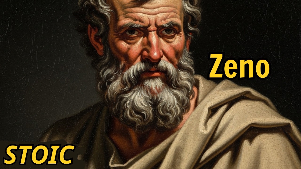 Zeno uses Stoicism to practice a deadly and calm silence.