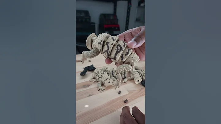 Hyper-Realistic 3D Printed Bearded Dragon | RakiBoxSTLs x Bambu Lab H2D  #3dprintshorts  #3dprinter