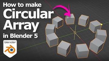How to make circle array in Blender 5