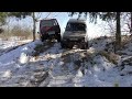 Who is more likely to drive on impassable roads? Soviet NIVA against Japanese ISUZU TROOPER off-road