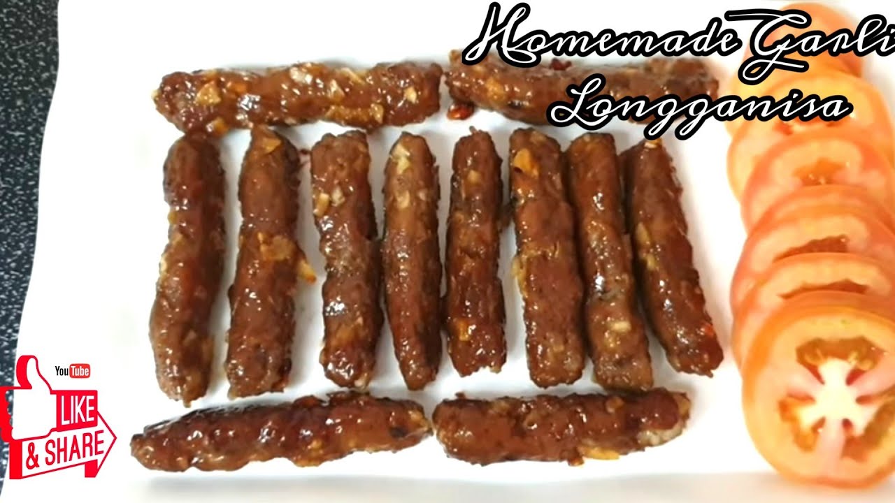 Homemade Garlic Longanisa
