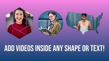 How to quickly place a video inside of a shape, object or text?!