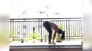 5 min Yoga. Short warrior flow