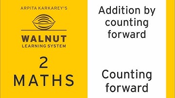 2 Math - Addition by counting forward - Counting forward