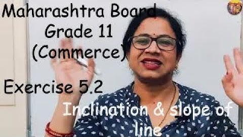 Inclination & Slope Of Line I Maharashtra Board I Grade 11 I Commerce I Exercise 5.2 I Nextgen math