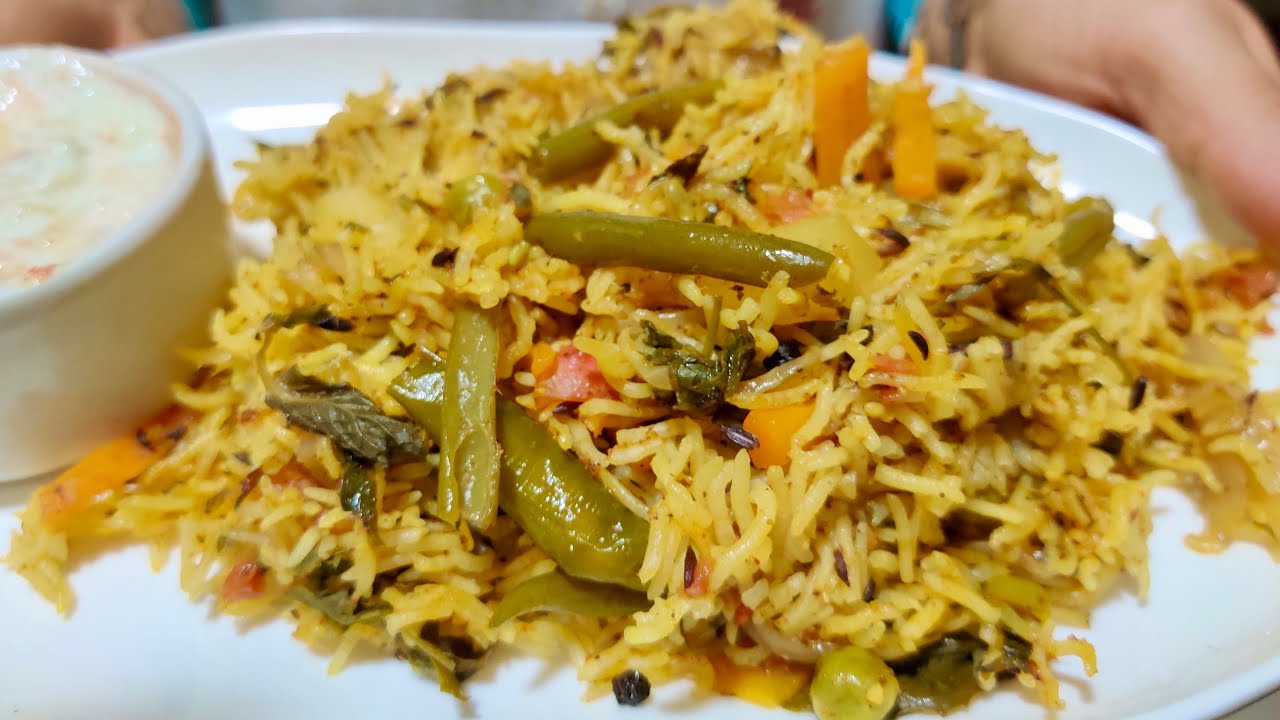 Vegetable Biryani Cooker | Restaurant Vegetable Biryani | Lunch Box Recipe| Rice Variety Veg