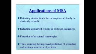 Multiple sequence alignment