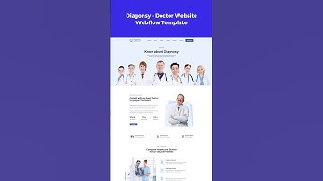 Diagonsy – Doctor Website Webflow Template #webflowtemplate #shorts
