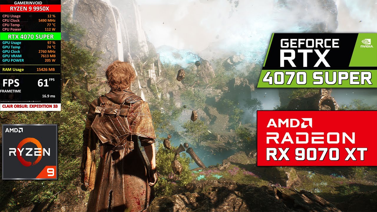 Clair Obscur: Expedition 33 | RTX 4070 SUPER | RX 9070 XT