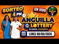 Transmision Sorteo ⭐Loteria Anguila Lottery 4 pm VIVO de hoy Lunes 8 de Junio del 2026