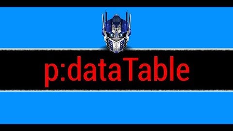 primefaces dataTable