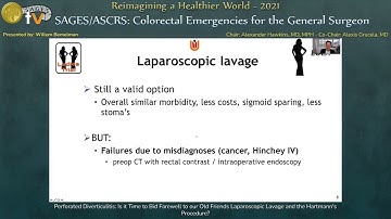 Perforated Diverticulitis: Is it Time to Bid Farewell to our Old Friends Laparoscopic Lavage and...
