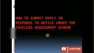Faceless Assessment in Income Tax