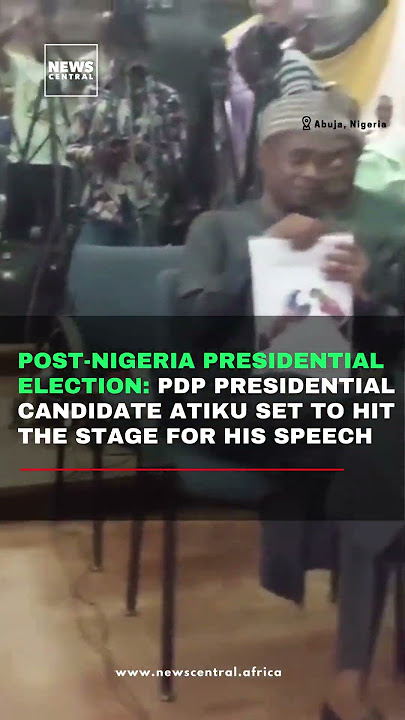 PDP Presidential Candidate Atiku Set to Hit the stage for his Speech