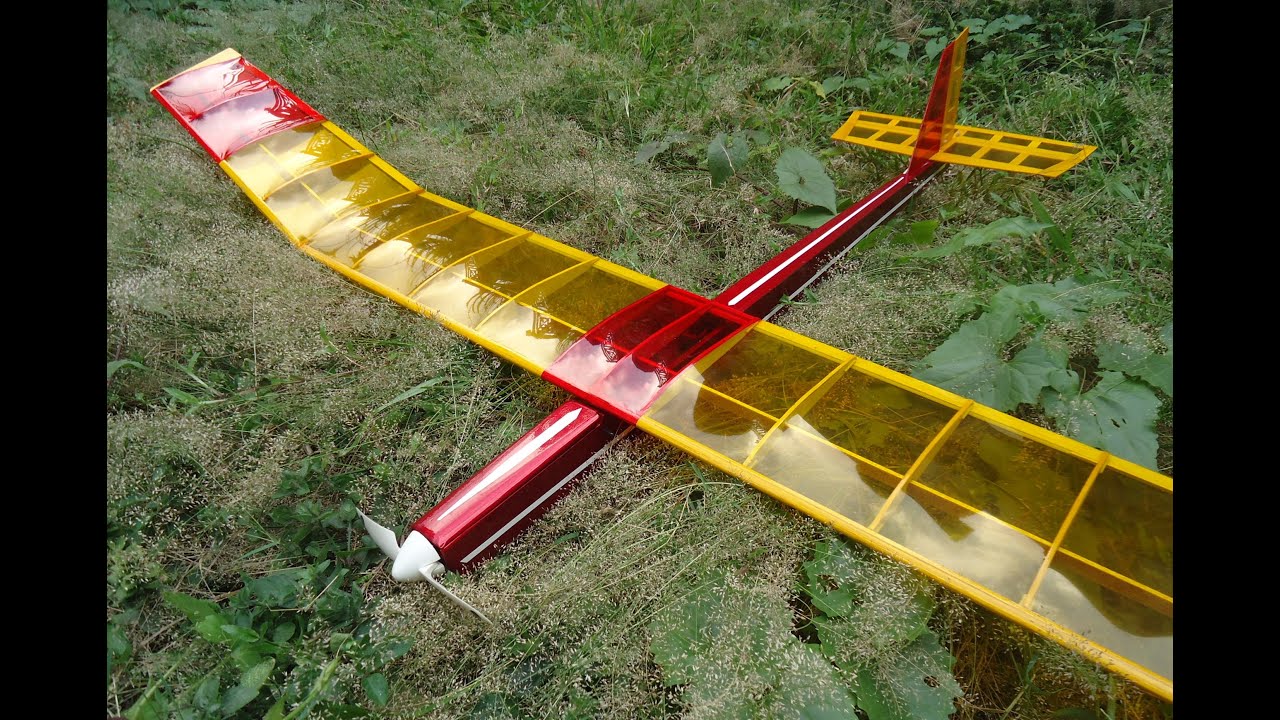 Glider - Electric Powered Balsa Plane - YouTube